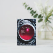 ATHENA AND FIGHTS MONOGRAM, Red Ruby Visitekaartje (Staand voorkant)