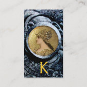 ATHENA AND FIGHTS MONOGRAM, Red Ruby Visitekaartje (Achterkant)