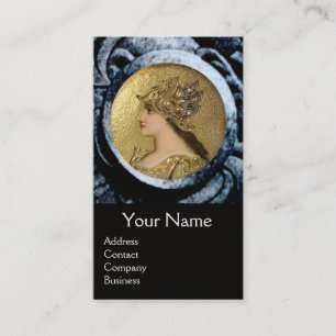 ATHENA AND FIGHTS MONOGRAM, Red Ruby Visitekaartje