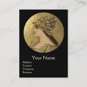 ATHENA AND FIGHTS MONOGRAM, Red Ruby Visitekaartje