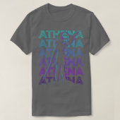 Athena Athene Ancient Goddess Greek Mythology Retr T-shirt (Design voorkant)
