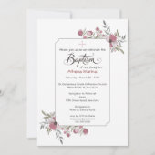 Athena Baptism Invitation. Kaart (Voorkant)