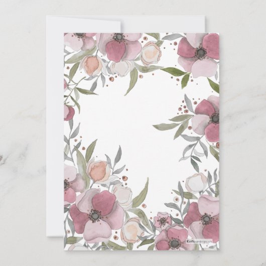 Athena Baptism Invitation. Kaart (Achterkant)