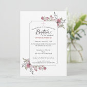 Athena Baptism Uitnodiging (Staand voorkant)