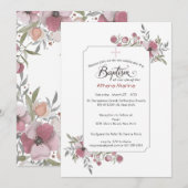 Athena Baptism Uitnodiging (Voorkant / Achterkant)