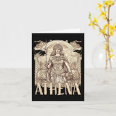 Athena, de godin van de wijsheid en kaart (Gele Bloem)