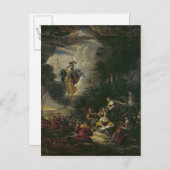 Athena die de Musen bezoeken Briefkaart (Voorkant / Achterkant)