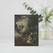 Athena die de Musen bezoeken Briefkaart (Staand voorkant)