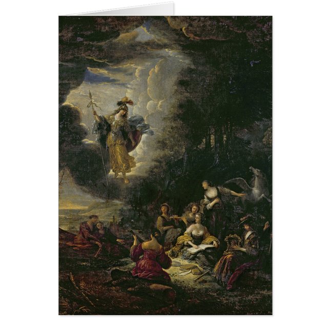 Athena die de Muses bezoekt (Voorkant)