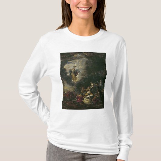 Athena die de Muses bezoekt T-shirt (Voorkant)