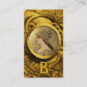 ATHENA EN VECHTGRYPHONEN MONOGRAM ,Rode Robijn Visitekaartje (Achterkant)