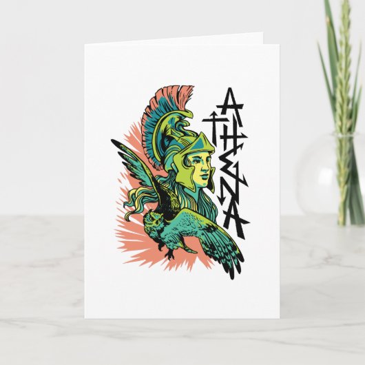 Athena Goddess Mythical Griekenland Kaart (Voorkant)