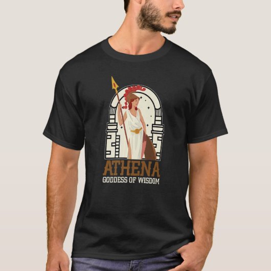 Athena Goddess of Wisdom Greek Goddess Greek Mytho T-shirt (Voorkant)