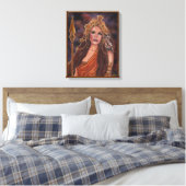 Athena Goddess van wijsheidskunst door Renee Lavoi Canvas Afdruk (Insitu (Slaapkamer))