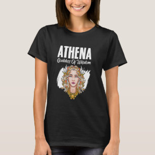 Athena Goddess van Wisdom Olympians Oudere Grieks T-shirt