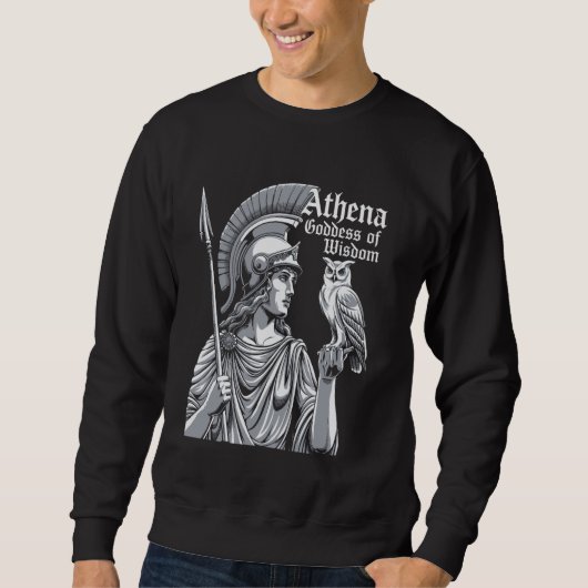 Athena Goddess van Wisdom Olympians Oudere Grieks Trui (Voorkant)