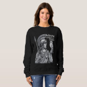 Athena Goddess van Wisdom Olympians Oudere Grieks Trui (Voorkant volledig)