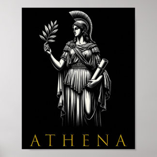 Athena Godin van Wijsheid en Oorlog Poster