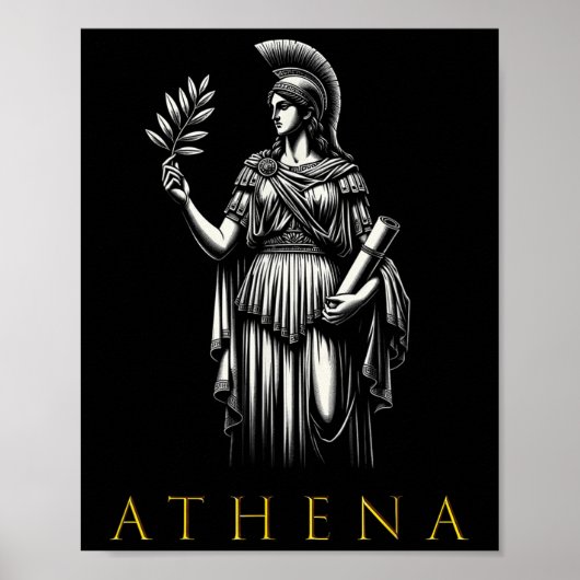 Athena Godin van Wijsheid en Oorlog Poster (Voorkant)