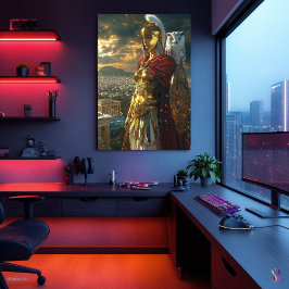 Athena, godin van wijsheid en oorlog poster