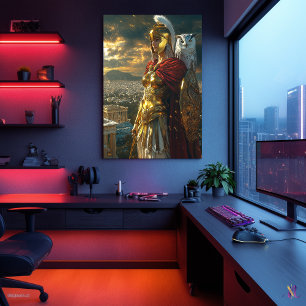 Athena, godin van wijsheid en oorlog poster