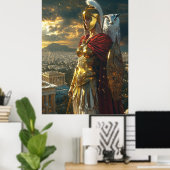 Athena, godin van wijsheid en oorlog poster (Thuiskantoor)