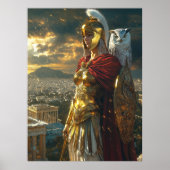 Athena, godin van wijsheid en oorlog poster (Voorkant)