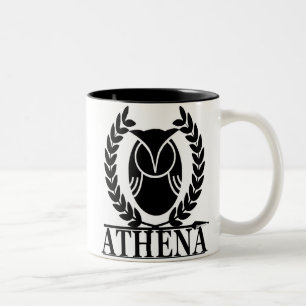 Athena - godin van Wisdom Tweekleurige Koffiemok