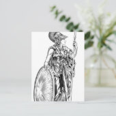 Athena Greek Goddess Briefkaart (Staand voorkant)