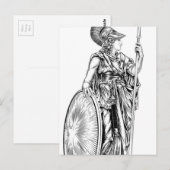 Athena Greek Goddess Briefkaart (Voorkant / Achterkant)