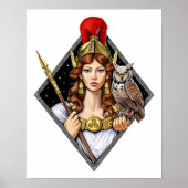 Athena Greek Goddess Poster (Voorkant)