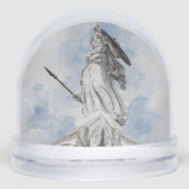 Athena Greek Goddess Statue | Ancient Greek Sneeuwbol (Voorkant)