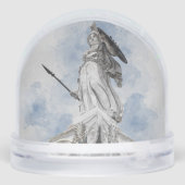 Athena Greek Goddess Statue | Ancient Greek Sneeuwbol (Achterkant)