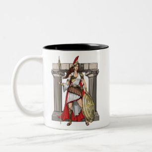 Athena Greek Goddess Tweekleurige Koffiemok