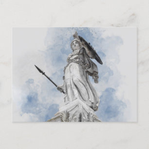 Athena Greek Statue Holiday Briefkaart – Classic A