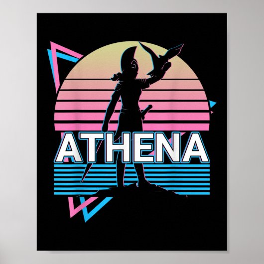 Athena Griekse godin van wijsheid en oorlog Poster (Voorkant)