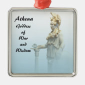 Athena in de Mist Metalen Ornament (Voorkant)