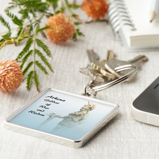 Athena in de Mist Sleutelhanger (Zijkant)