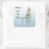 Athena in de Mist Sticker (Tas)
