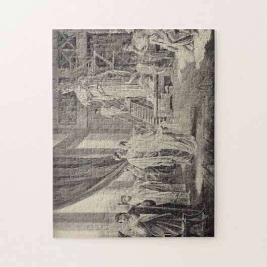 Athena in het Parthenon Legpuzzel (Verticaal)