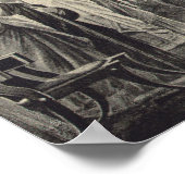 Athena in het Parthenon Poster (Hoek)