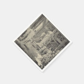 Athena in het Parthenon Servetten (Hoek)