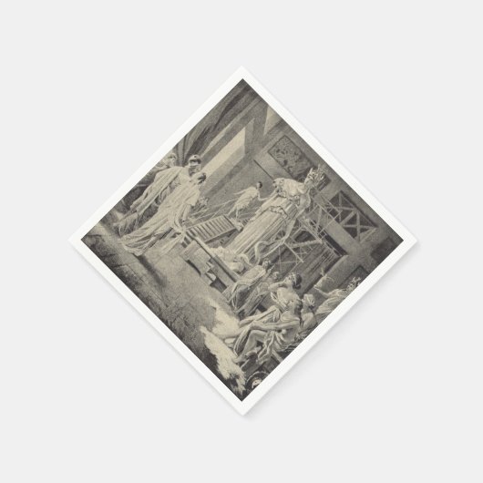 Athena in het Parthenon Servetten (Hoek)