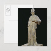 Athena met een romantische kopie van de vierde eeu briefkaart (Voorkant / Achterkant)