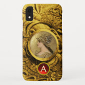 ATHENA MET FANTASIE GRIFFINS RODE EDELSTEEN MONOGR Case-Mate iPhone CASE (Achterkant)