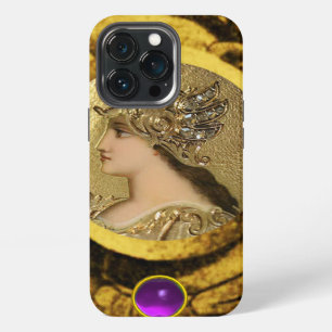 ATHENA MET FANTASTISCHE GRIFFIOENEN EN PAARSE EDEL iPhone 13 PRO HOESJE