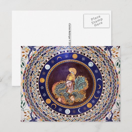 Athena-mozaïek in het Vaticaanmuseum Briefkaart (Voorkant / Achterkant)