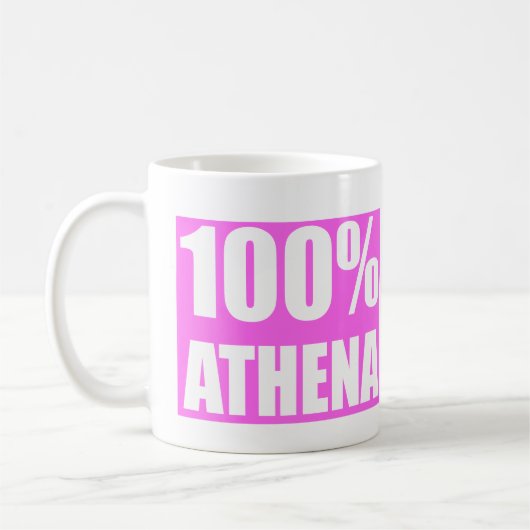Athena naam 100 procent koffiemok (Links)