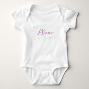 Athena Naam Aangepaste Kids Meisjes Slaapkamer Dec Romper