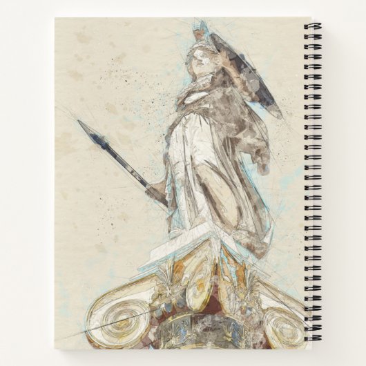 Athena Notitieboek – klassieke Griekse beeldkunst (Achterkant)